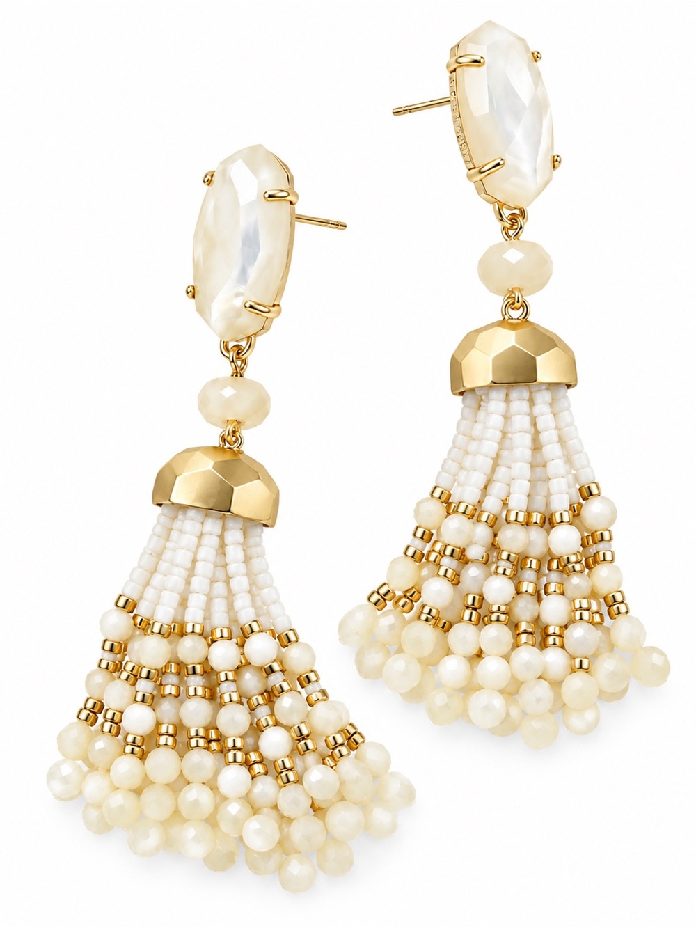 Kendra Scott Dove Tail Statement Earrings in Gold
